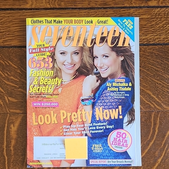 Seventeen Magazine with Aly Michalka and Ashley Tisdale Cover - Picture 1 of 4